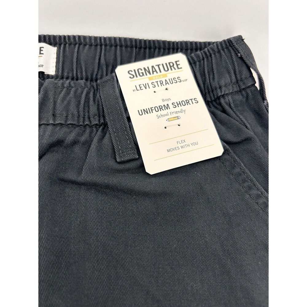 Levi Strauss Signature Boys Black Uniform Shorts